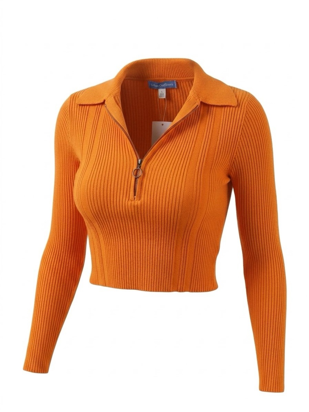 Urban outfitters cropped knit quarter zip. Y2K style